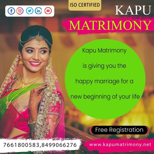 MatrimonyKapu's tweet photo. Take The First Step To Your Happy Marriage Only For Kapu Community.For more details Cont us:7661800583,8499066276 https://t.co/GJxWXcEnmo #kapumatrimony #hyderabad #matrimony #government #Asraonagar #ecil #banglore #marriage #groom #perfectmatch #lifepartner #relationships https://t.co/Pfk9sUAwnU
