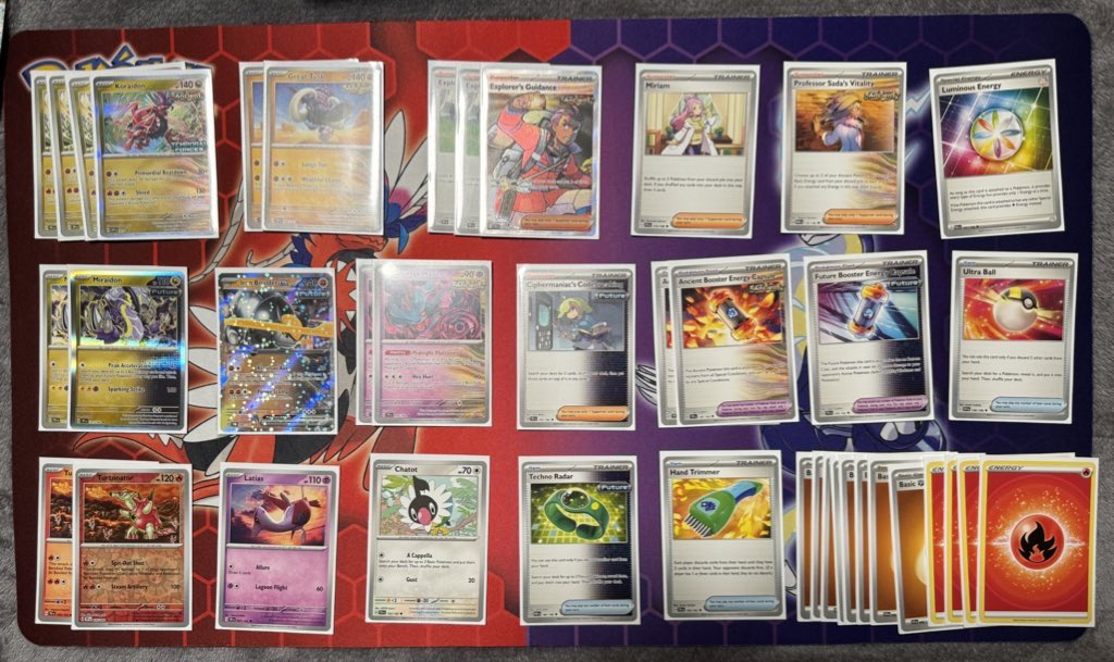 JKPokemonProd's tweet photo. My deck list for the #TemporalForces prerelease! Haven’t been to one of these in YEARS, so I was a little rusty. 

Ended up 1/3 for my battles sadly, but had a ton of fun nonetheless!

- Josh https://t.co/hAfhA6dlsZ