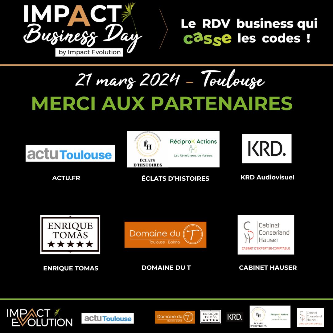 agence_impact's tweet photo. IMPACT BUSINESS DAY - rdv le 21 mars AVEC nos partenaires
https://t.co/41qK48NwVW
Éclats d’histoires x Reciprok Actions
Cabinet d’expertise comptable Hauser
KRD Audiovisuel
Domaine du T
Enrique Tomas

📍 INSCRIPTIONS : https://t.co/Y2VuhUJLkS
#reseautage #conferences https://t.co/LPRLw4wZBN