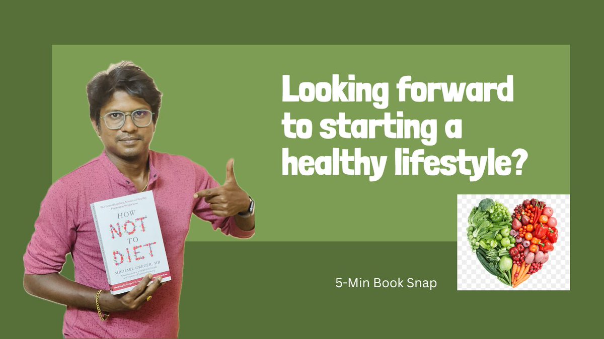 Glimpse of the book "How Not To Diet"  <a href="/nutrition_facts/">Michael Greger, M.D.</a> 

Not sure where to begin your diet journey or attempting to adopt a healthier eating lifestyle? Then this book is for you.

youtube.com/watch?v=HtrOp2

#hownottodiet #HealthyEating #HealthyFood