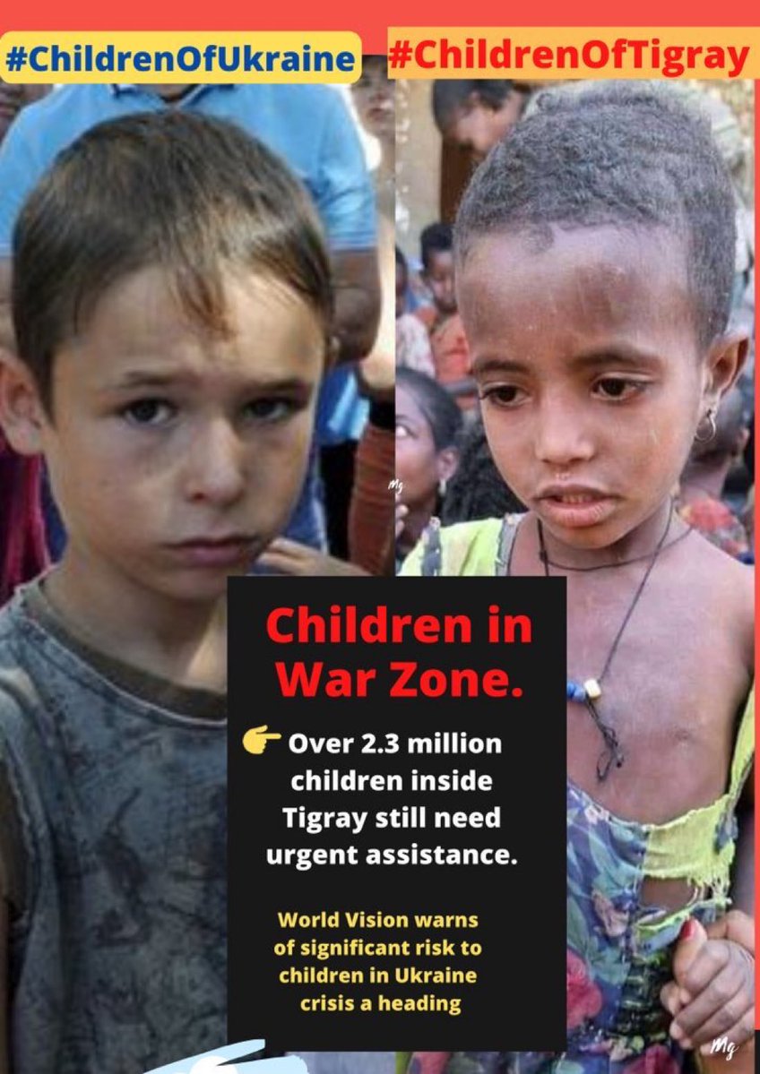 #ChildrenOfUkraine No child should have to go through this.
The inaction of #IC impacts children around the globe more strongly than any other in #Tigray. 
#ChildrenOfTigray is under a complete Siege & drone attack for over 3 years #TigrayGenocide!! @SavetheChildren @UNICEF @hrw