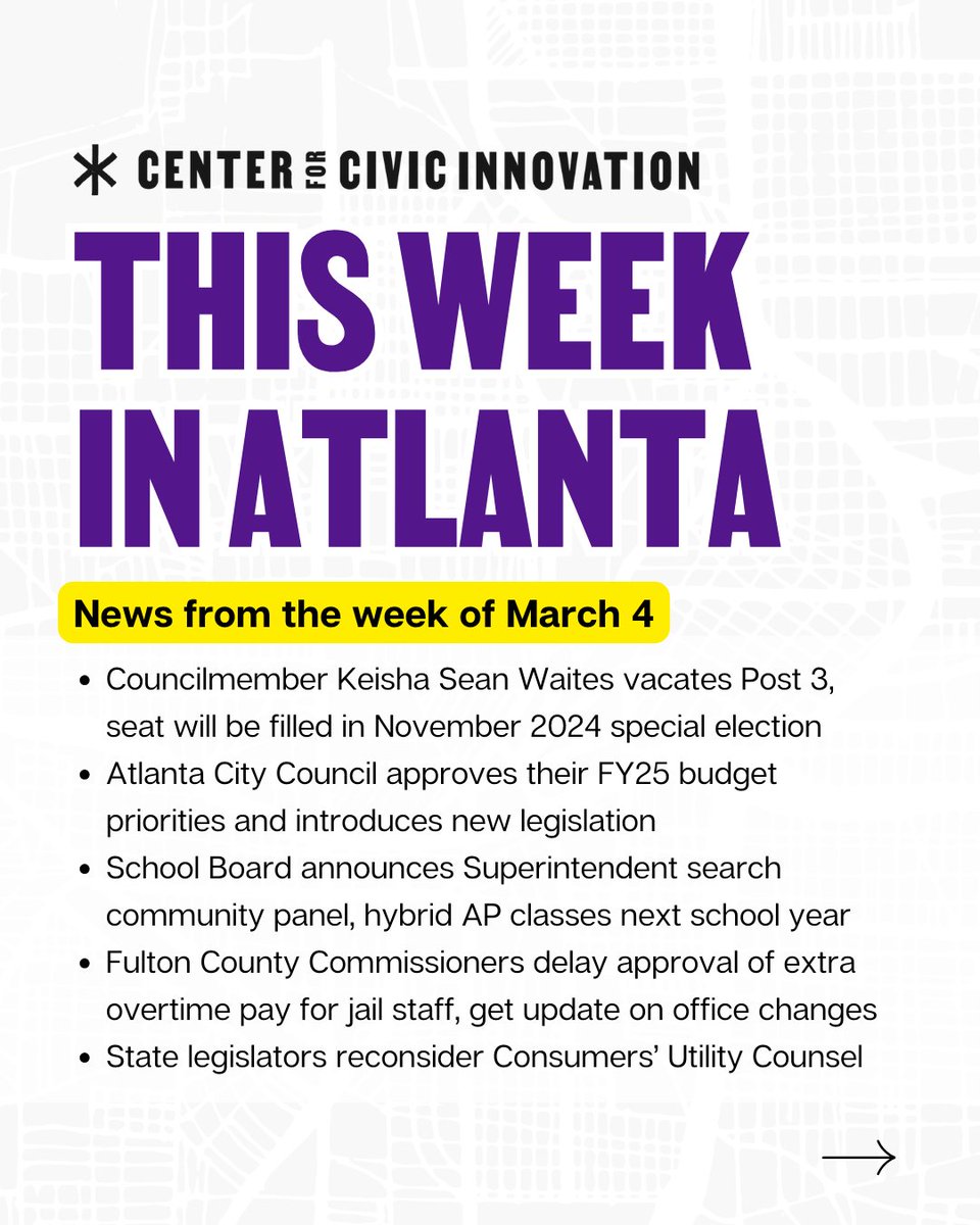 (1/10) This week in Atlanta, @atlcouncil Post 3 seat was vacated, necessitating a special election this November. 🧵 #atlpol #gapol