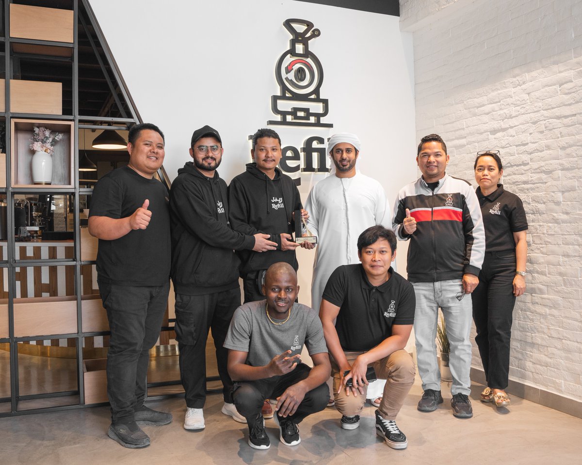 refillroastery's tweet photo. Celebrate with us as Ajit Tamang, our AST at Refill Roastery, secures victory in the UAE National Cup Tasters Competition! 🏆☕️ #ChampionBrewer #RefillRoastery #UAEBaristaChampion2024 #UAEBaristaChampion https://t.co/3iAetgpnmh