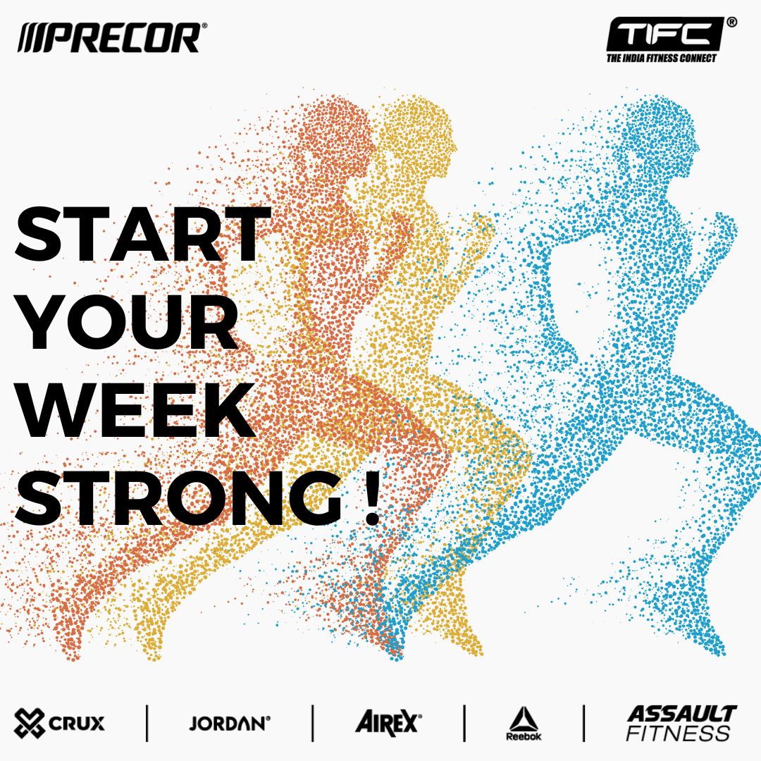 TIFC_India's tweet photo. Get ready to kickstart your week with motivation and power! Let's conquer Monday together! 

#MondayMotivation #TIFC #Precor #Crux #Jordan #Airex #Reebok #AssaultFitness https://t.co/6iHpubW5sM