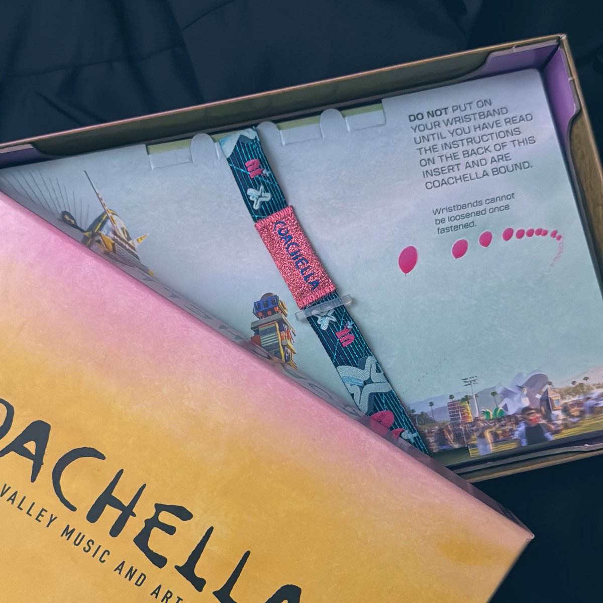 look what came in the mail on Friday… #coachella