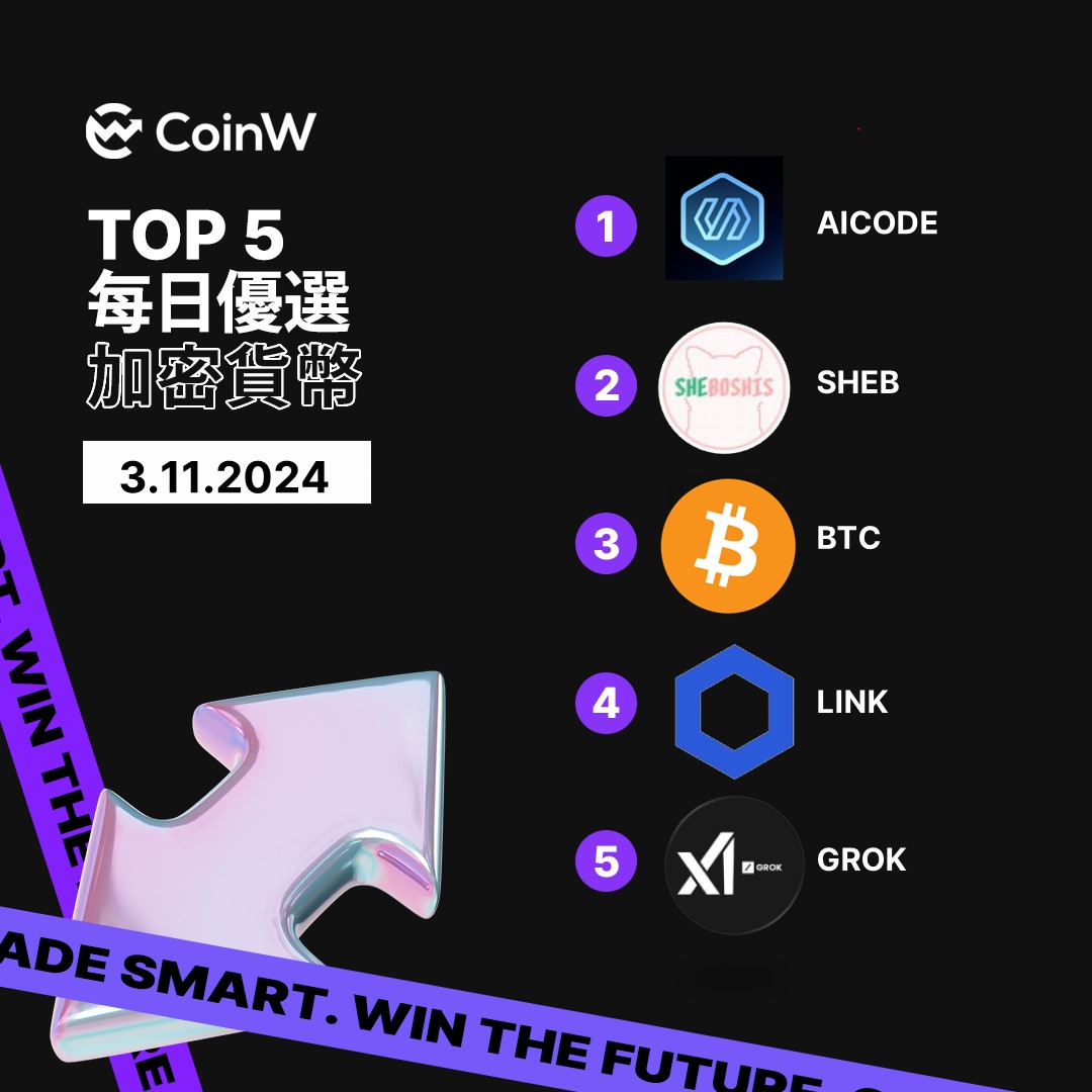 CoinWZH's tweet image. 🔥🔥#CoinW 今日优选 #Crypto
🤪 #AICODE , #SHEB , #BTC , #LINK , #GROK .. 你准备交易哪些币种?一起来分享吧!👇