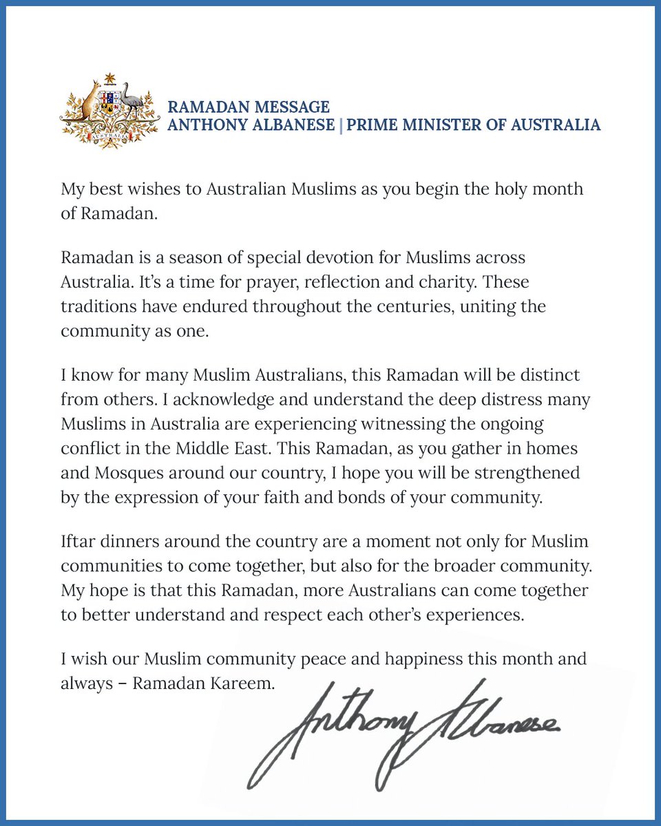 AlboMP's tweet photo. Ramadan Kareem. https://t.co/JVfzllo6Si