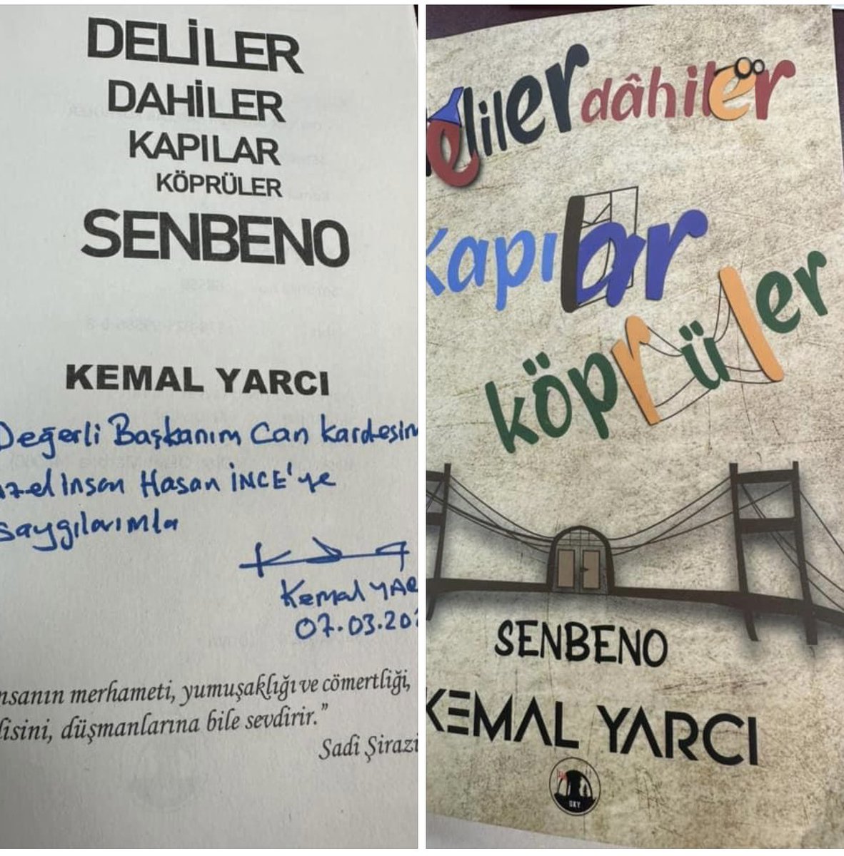Hasanince00's tweet photo. Kıymetli ağabeyim Kemal Yarcı nın kaleme aldığı bu güzel eser için kendisine çok teşekkür ediyorum.
Başlangıç çok etkileyici ;
“Kötülükleri bitiremeyiz belki ama iyilikleri çoğaltabiliriz.”

Kalan kısmı okuduktan sonra inşallah.
Kalemine yüreğine sağlık can ağabeyim. https://t.co/jhrzjTQw4g