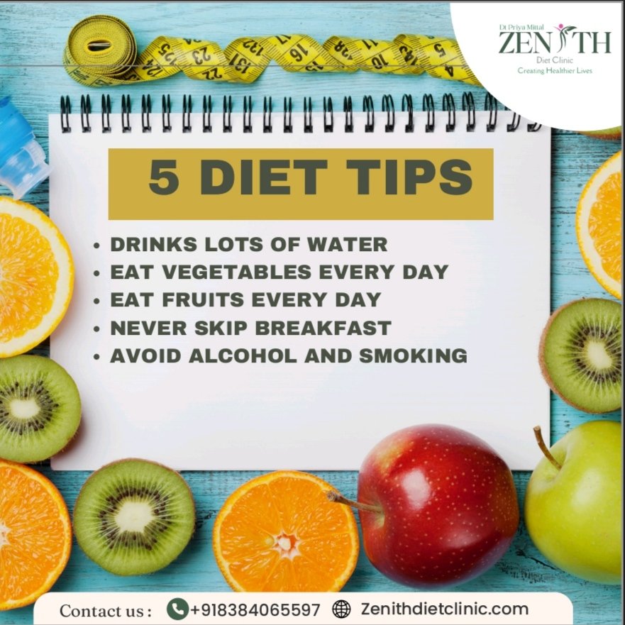🥤💧 Hydrate, hydrate, hydrate! Drinking lots of water is key! 🥦🥕 Incorporate veggies into every meal for that #healthyglow! 🍳☀️ Never skip breakfast to kickstart your metabolism! 🍎🍌 Fruits are nature's candy, enjoy them daily! 🚫🍷 Say no to alcohol and sugary drinks!!!