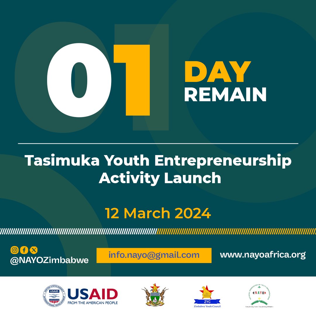 📌Tasimuka Youth Entrepreneurship Activity Launch 🗓️12 March 2024 #LeaveNoYouthBehind