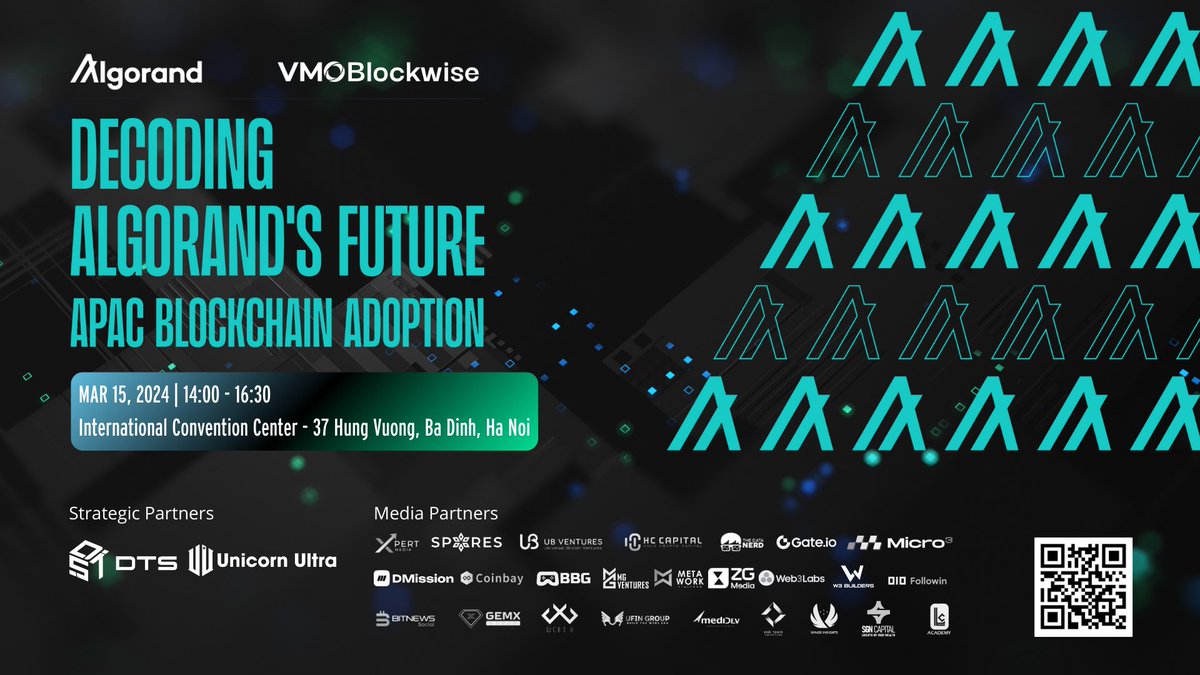 dtsgroupvn's tweet photo. 💡 #AlgorandMeetup in Vietnam: REWARDS, POTENTIAL COLLAB & INSIGHTS are awaiting!
✔️Rewards at 60M+ VND
✔️Meet @AlgorandFoundation & #crypto whales
✔️Update latest market trends from #blockchain experts
✔️Explore Algorand's Grant Programs
🔰 Sign up now: https://t.co/tQokIboTLY https://t.co/maXxQI2Q2H