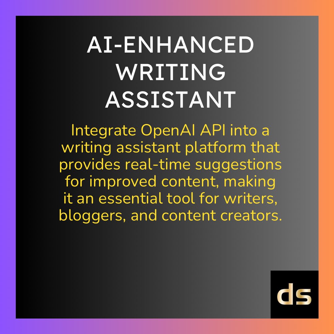 dslsingapore's tweet image. Unleash creativity by integrating OpenAI API to power innovative products with advanced natural language processing capabilities.

#OpenAIIntegration #InnovativeProducts #NLPRevolution #CreativeTech #AIInnovation