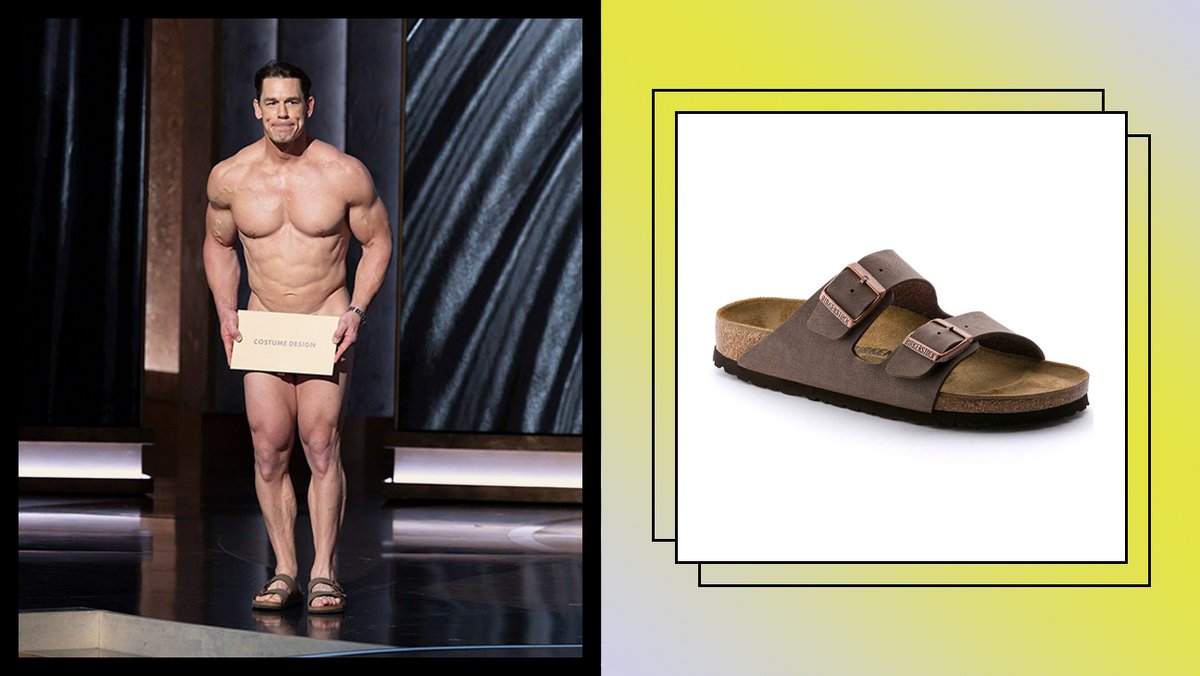 John Cena's Uncostumed Body and Birkenstocks at the Oscars Went Viral — Here's Where to Shop His Sandals #THRShopping hollywoodreporter.com/lifestyle/shop…