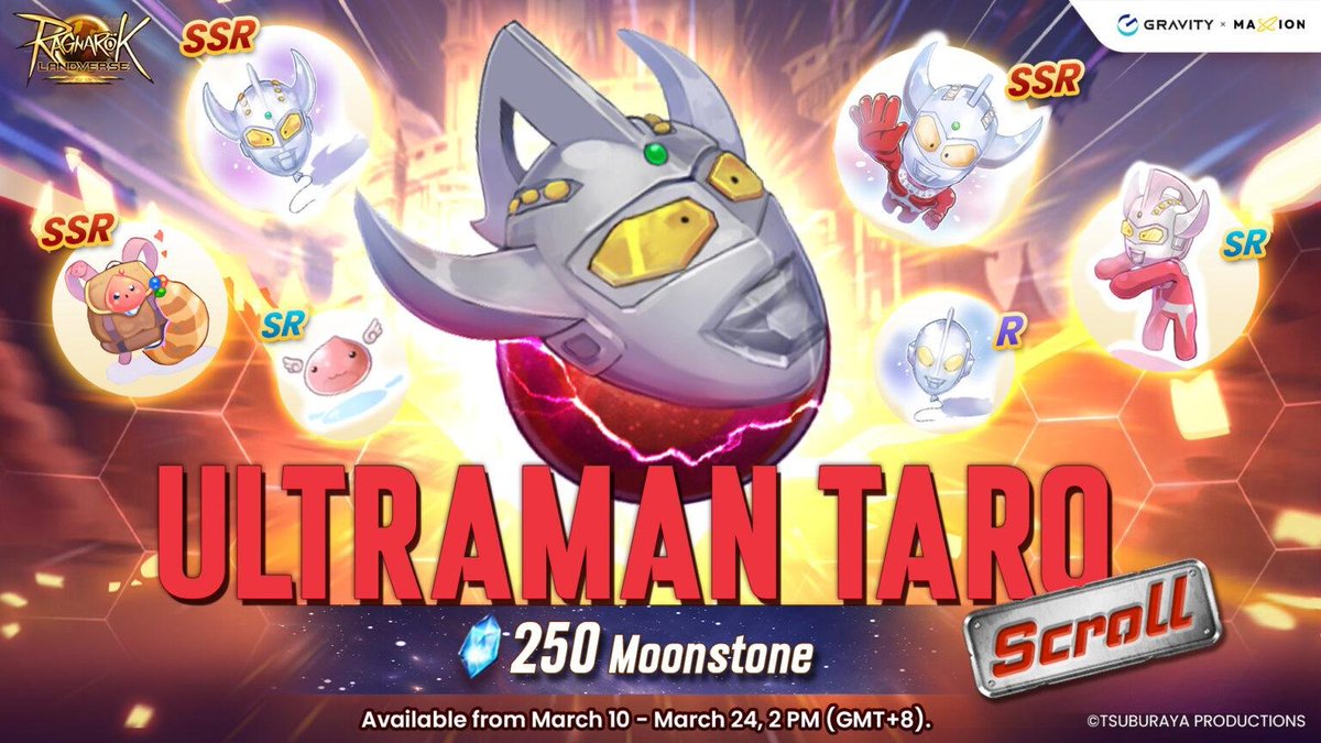 ROLandverse's tweet photo. Collaboration Event with Ultraman and Ragnarok Landverse 🌌

Begin your adventure in style with Costume Flying Ultraman Taro, and more!

🔗Click: https://t.co/GzGU0sAVkW

#RagnarokOnline #Web3Gaming #PCMMORPG #UltramanCollab #GamingEvent #LimitedTimeEvent https://t.co/ihH9tFeghb