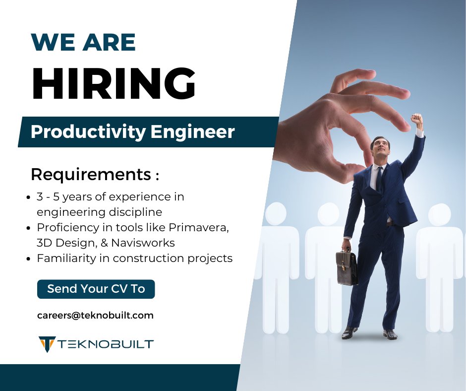 🚀 Join us at Teknobuilt! 

We're hiring Productivity Engineer passionate about driving digital innovation in engineering and construction. 

If you're ready to revolutionize project delivery, collaborate with us in Calgary, Seattle, or Houston. 

Apply now! 

#TeknobuiltCareers