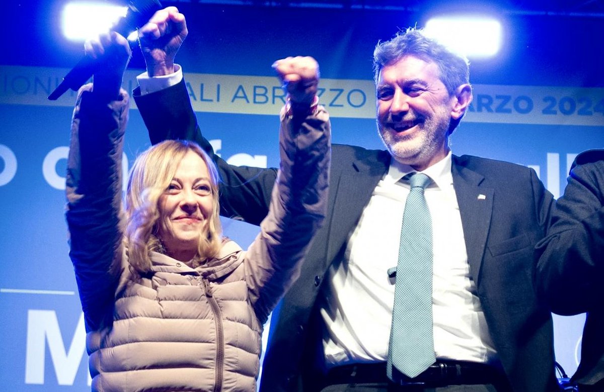 tempoweb's tweet image. Marco #Marsilio  riconfermato governatore, l&apos;#Abruzzo  ha scelto #11marzo #iltempoquotidiano 
iltempo.it/politica/2024/…