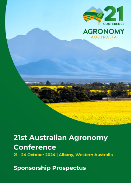 Have you seen this? Opportunity to get involved with our 21st Conference- all sorts of packages available. Find out more at agronomyconference.com