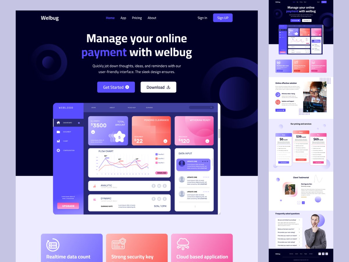 Hi Creatives,

This is an app landing page website UI design. I tried to create a modern, minimal, interactive, creative visual appeal design.