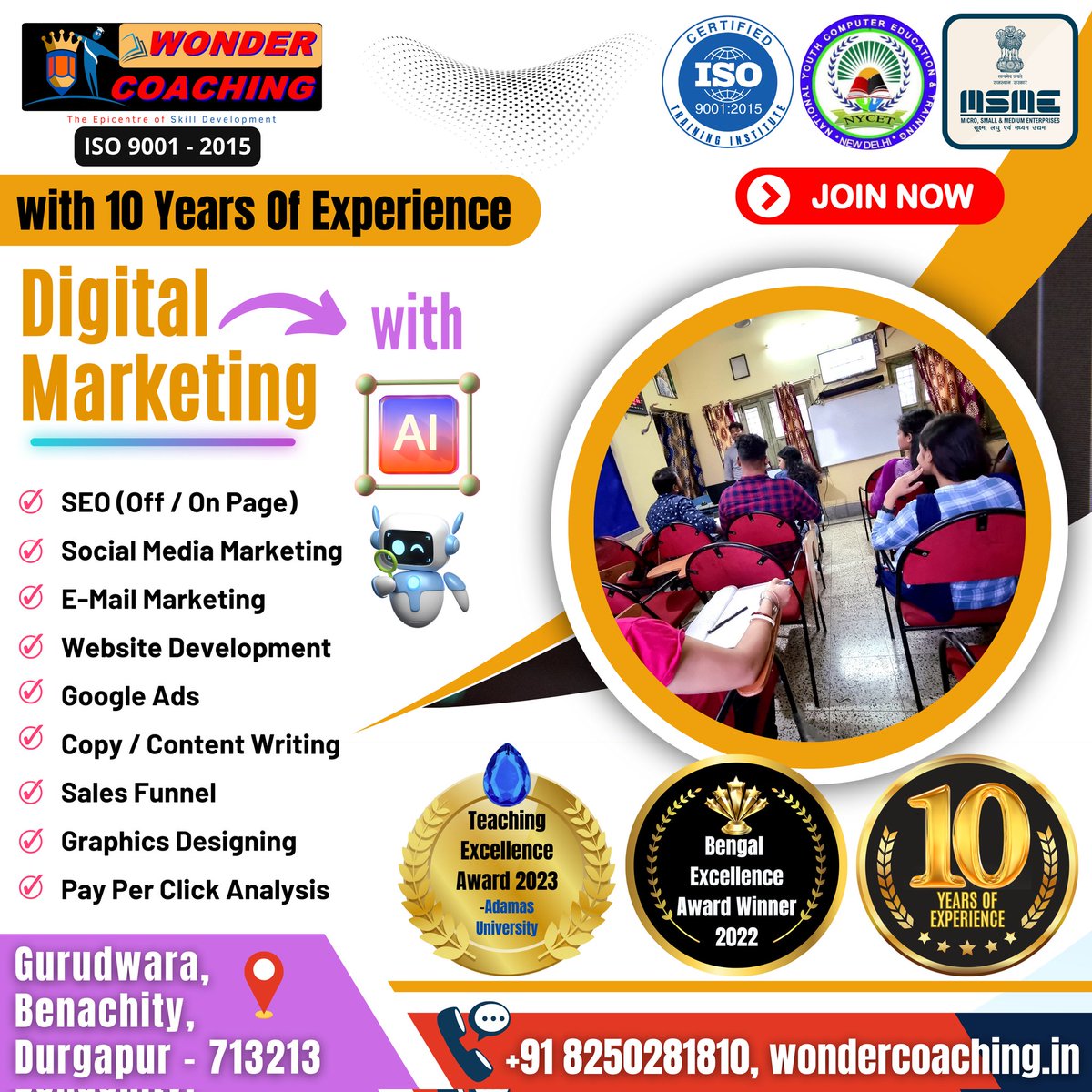 WonderCoaching's tweet photo. DIGITAL MARKETING with "A.I" Technology 🔰 
New Batch from starts from 1st April 2024 🔰
👉 at #WonderCoaching 🛑
#digitalmarketing #digitalmarketingagency #socialmediamarketing #socialmediaexpert #digitalmarketinglife #affiliatemarketingbusiness #affiliatemarketingtraining https://t.co/YBYvC0qZSr
