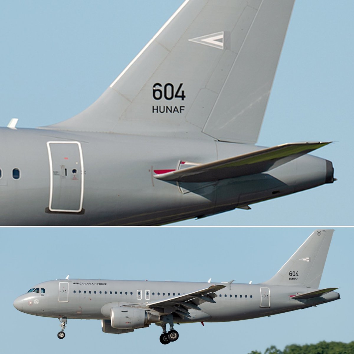 LebanonJets's tweet photo. Military: #Hungary Air Force A319 #HUAF145 #604 hex #477FF4 coming to #Beirut from #Kecskemet & heading back by noon- same jet did many trips to this region & invisible on public tracking sources https://t.co/TRS3lb3H8R