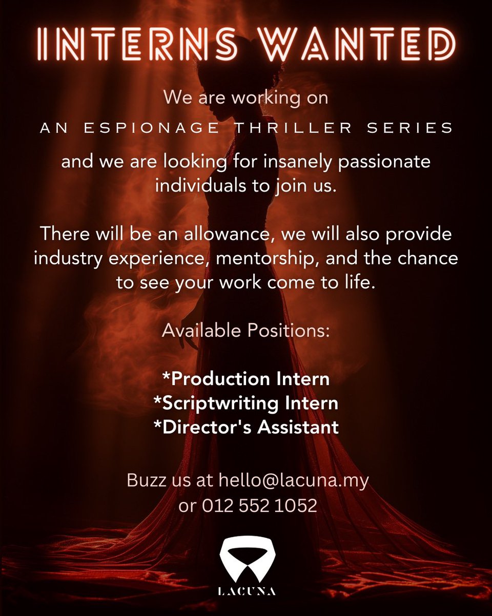 Our previous tries were DAULAT and KUDETA, both political thrillers. Next, we’re venturing into an Espionage Thriller series. 

If you love high-stakes spy drama, you're crazy, you're not boring, and would love to see your ideas come to life, reach out to us!