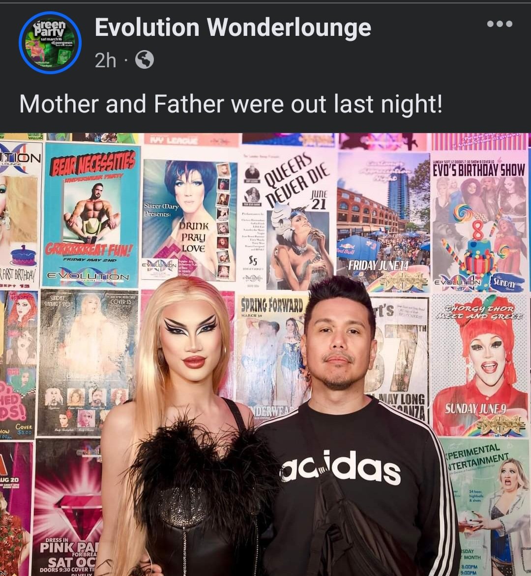 Mom and Dad had a gay old time at @EvoWonderLounge this weekend. 🫶🏽 @AuroraMatrix