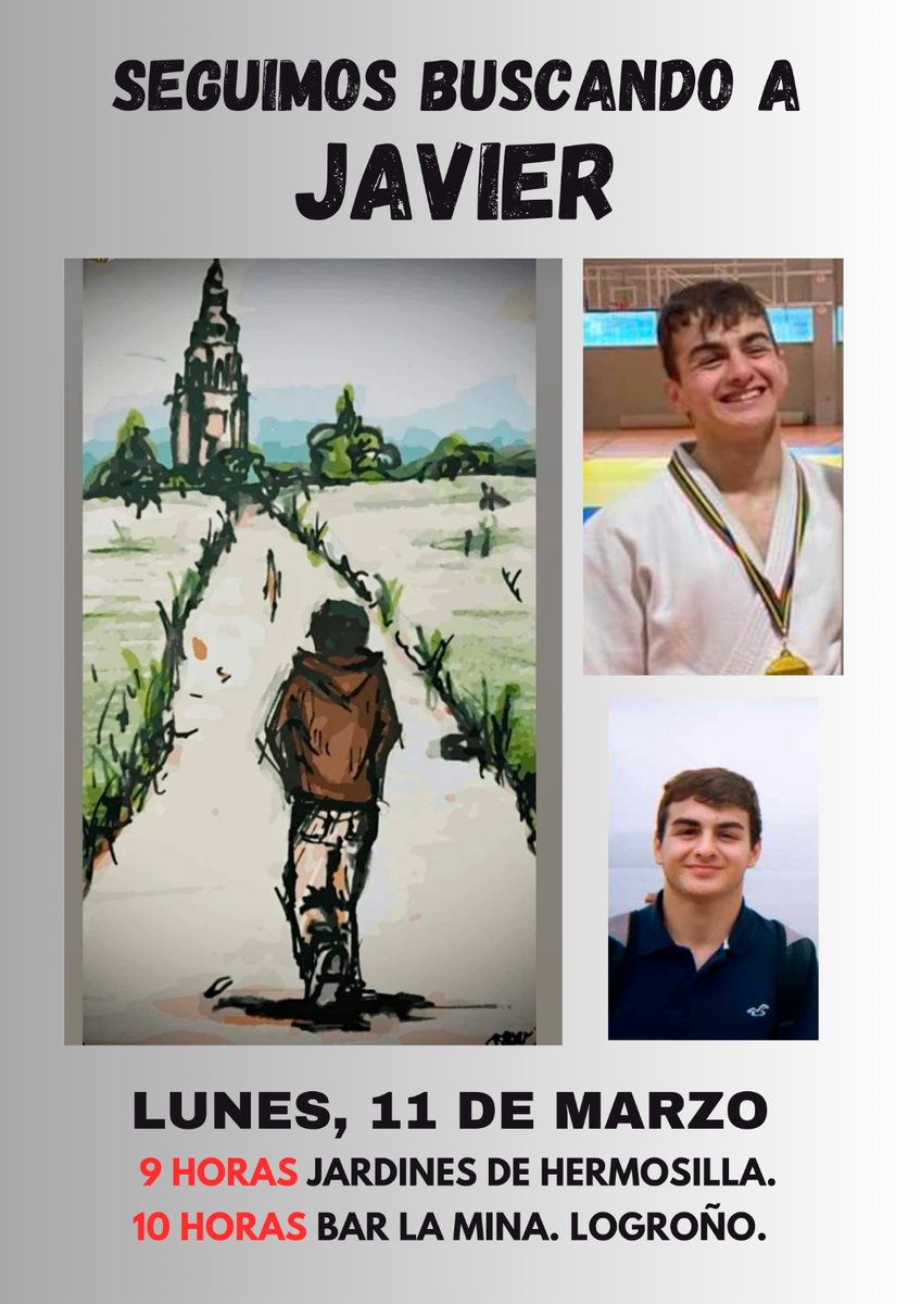 Seguimos buscando a Javi y no vamos a parar hasta encontrarle