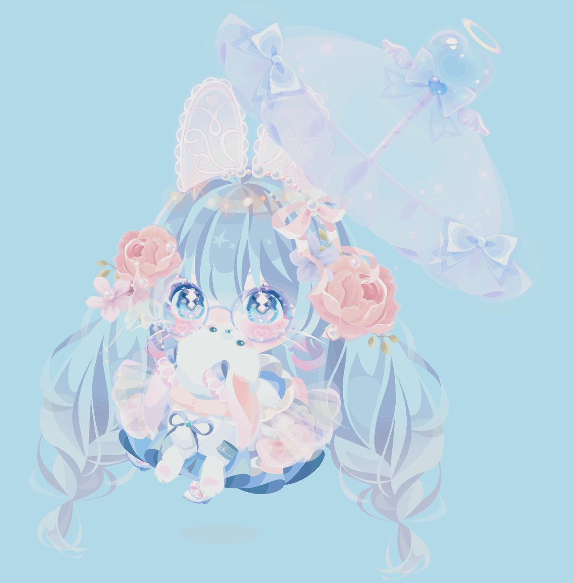 🐇🩵
#ポケコロ #ポケコロコーデ