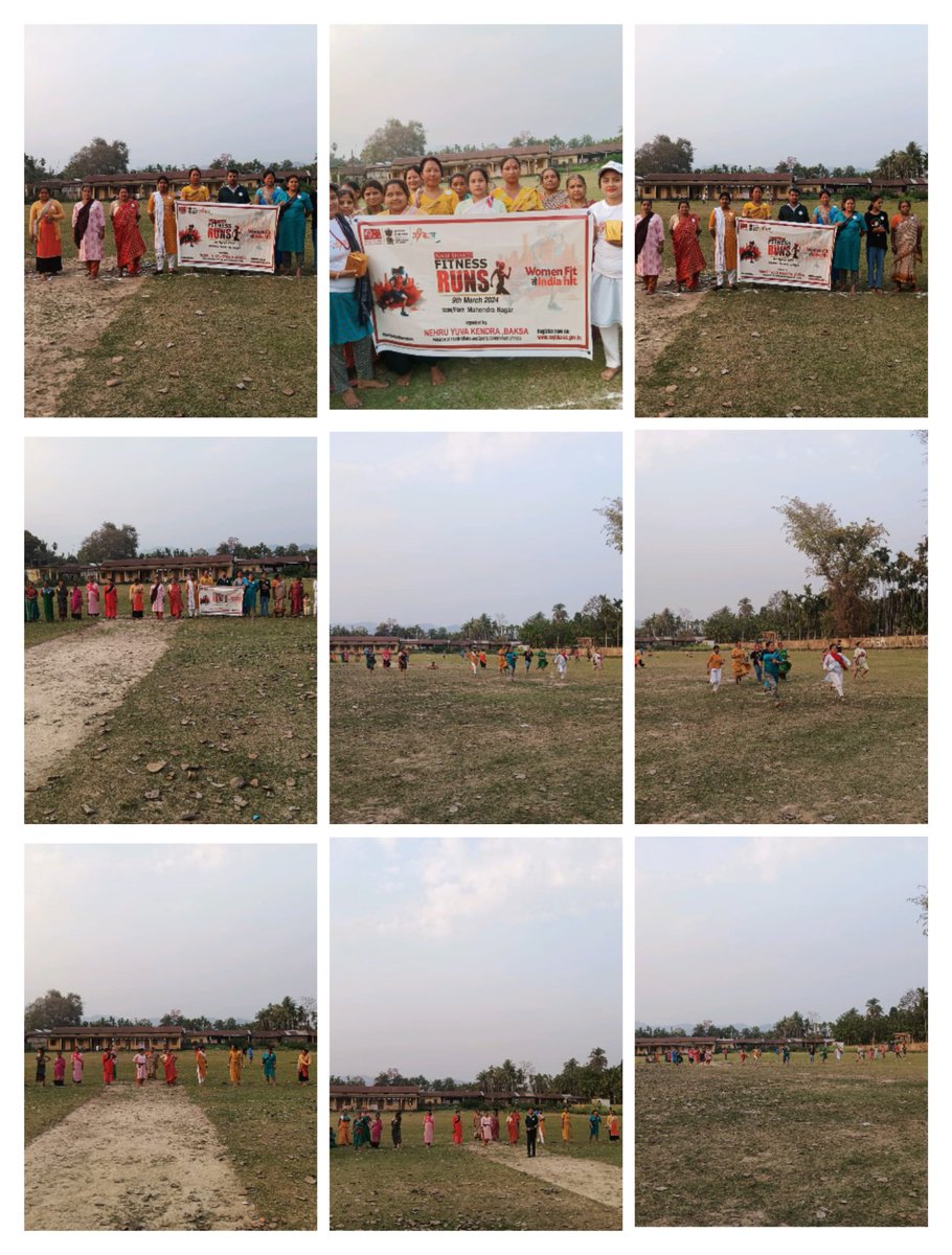 Glimpses of the Nari Shakti Fitness Runs organised by Nehru Yuva Kendra, Baksa at Nagrijuli Block under the Baksa District 

#NariShaktiFitnessRuns #MYBharat #InvestInWomen #WomenFitTohIndiaHit #NYKS