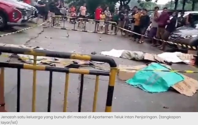 suaradotcom's tweet photo. Misteri Kasus 1 Keluarga Bunuh Diri dari Lantai 22 Apartemen Penjaringan, Apa Penyebabnya?

-A THREAD- https://t.co/nRGQgThoPN