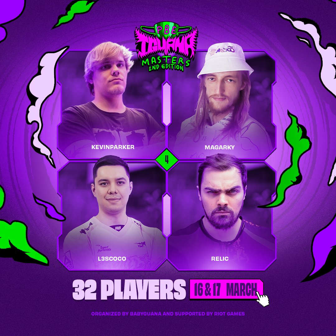 babyguana's tweet photo. 🏆IGUANA PBE MASTERS 2nd EDITION🏆

Como ya sabéis, cada una de las regiones, tienen que tener a sus mejores representantes y estos son auténticas leyendas.

Os presento los 12 últimos jugadores del torneo, tal vez esta tarde hay alguna sorpresita más.

@kevinparkertft 🇩🇪  @Magarky1 🇫🇷 @Lescolleguestft 🇫🇷
@Relic_LoL 🇻🇪 @Canbizz_ 🇫🇷 @MiguelArkjow 🇧🇷 @ChecheTft 🇦🇷 @graaafo 🇦🇷 @BALOTELLI7772  🇮🇹  @RyKoTFT 🇮🇹 @maikeltft 🇨🇱 @FanTheQiQi