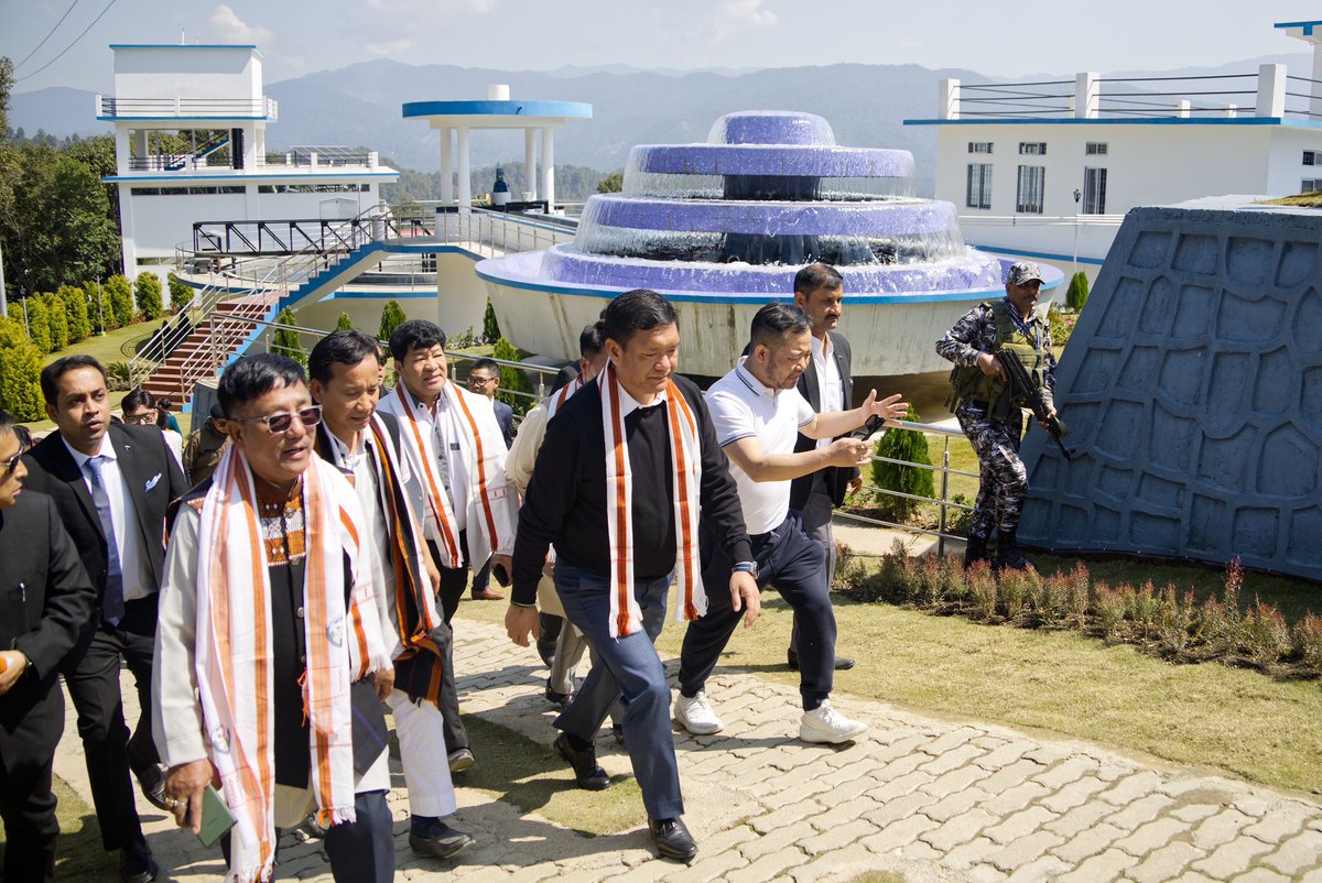 PemaKhanduBJP's tweet photo. I along with Hon Min Shri @TakiTage Ji visited Water Treatment Plant at Ziro, augmenting water supply to Hapoli town.

This vital project, inaugurated by Hon PM Shri @narendramodi Ji during his visit to Itanagar on March 9, is a testament to our commitment to enhance infrastructure.

Kudos to PHE&WS Dept Team for their excellent execution!

#Infrastructure
 #ArunachalPradesh