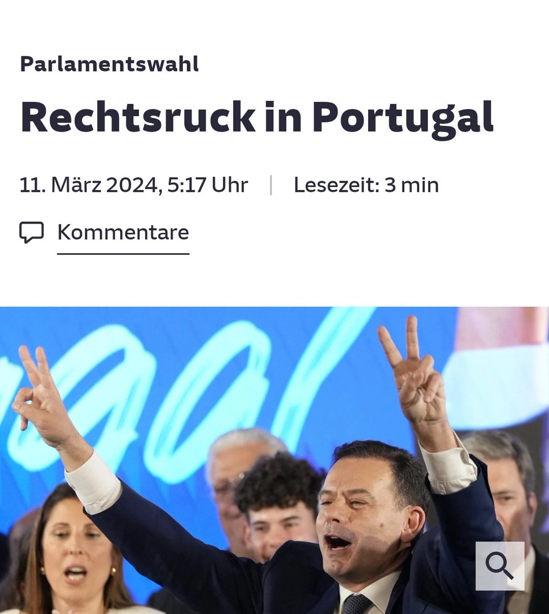Based Portugal 🇵🇹

Für Linke alles Rassisten, denen man das Wahlrecht entziehen sollte – wie auch die anderen Länder, die rechts gewählt haben.

Die EU-Wahl im Sommer wird für die jedenfalls richtig salzig.