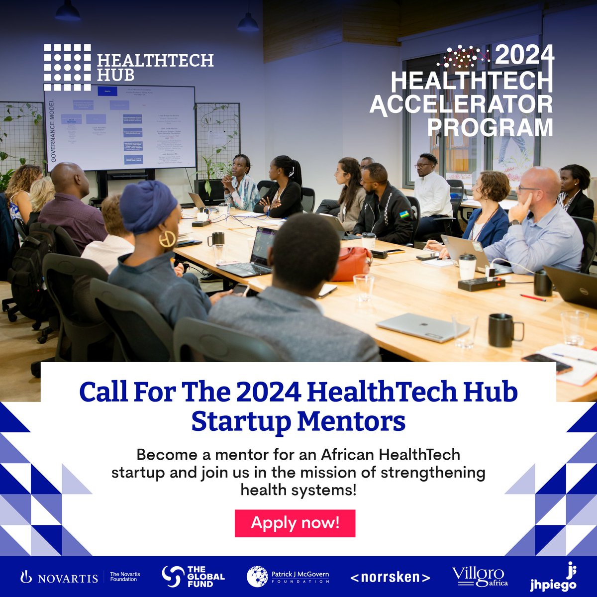 Call for 2024 #HealthTech Hub Startup mentors! Our accelerator program provides startups with resources & support they need to grow their businesses, and mentors are essential to this process. Learn more about the qualifications and apply here: thehealthtech.org/apply/mentorsh…