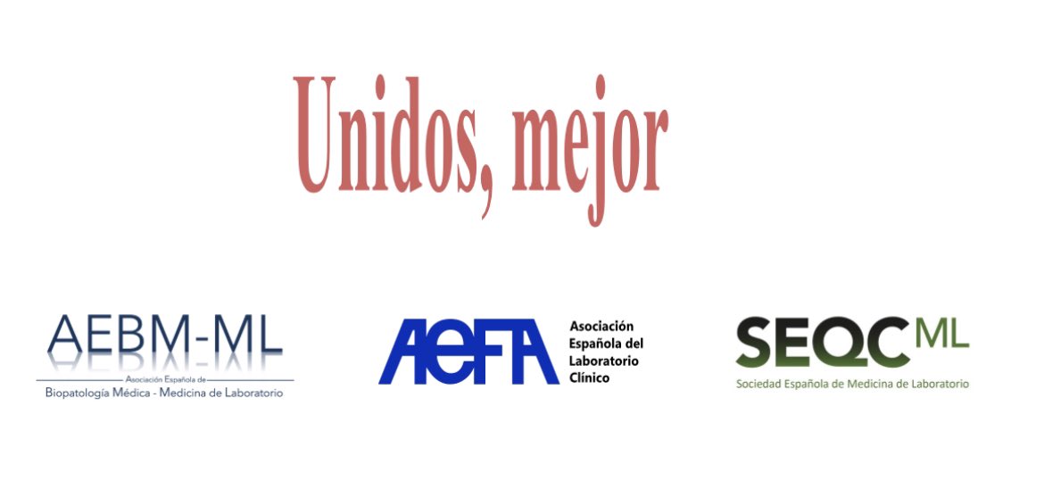 Estimados socios, AEBM-ML, AEFA y SEQCML conscientes del sentir mayoritario de nuestros socios, ¡iniciamos conversaciones para intentar conseguir la unión de las tres sociedades y confluir en un proyecto común!#fusionSSCCMedLab