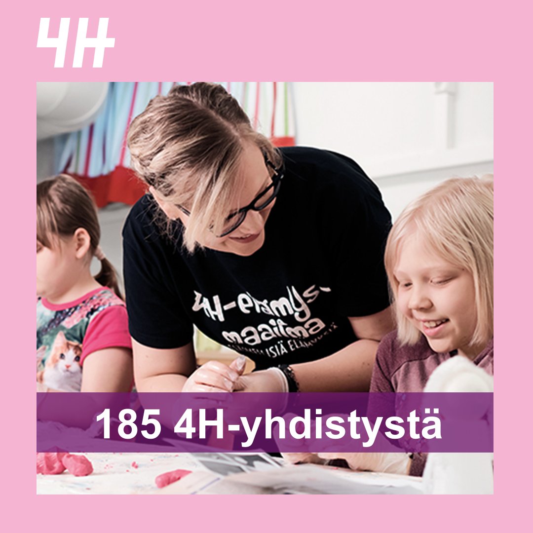 4H-yhdistyksiä oli 185 vuonna 2023 🥳Yhdistykset toteuttavat paikallisesti 4H-nuorisotyötä eli järjestävät lapsille ja nuorille monipuolista tekemistä. Viime vuonna 4H-yhdistykset toimivat noin 280 paikkakunnan alueella. Etsi yhdistyksiä täällä 👉 4h.fi/jasenyys/loyda… #4hsuomi