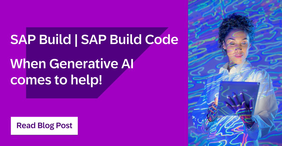 🤖 #AI is already part of <a href="/SAPBuild/">SAP Build</a> for years. With our #Joule copilot #GenerativeAI is now at the heart of <a href="/SAP/">SAP</a>'s development tools. 
🧓🏻 Deep dive on this hot topic with <a href="/PierreCol/">Pierre Col</a>, who discovered AI... 40 years ago
➡️ imsap.co/6011XCJZR 

#SAPBTP #LowCode #AppDev