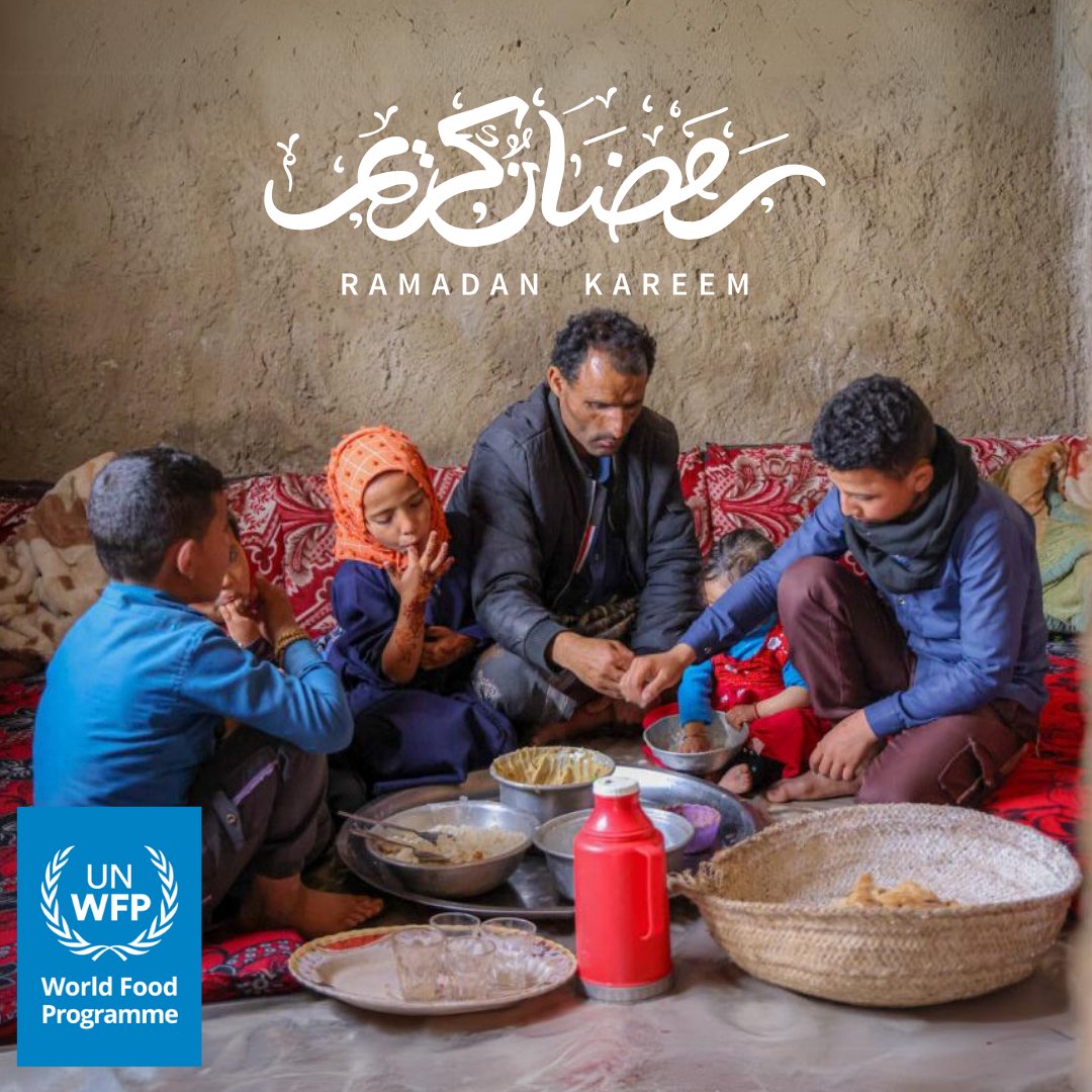 Even in times of celebration, 40+ million food insecure people in the MENA region will struggle to put a meal on the table. In the spirit of #Ramadan let's channel generosity and compassion to help families survive and thrive wherever they are. رمضان كريم 🌙