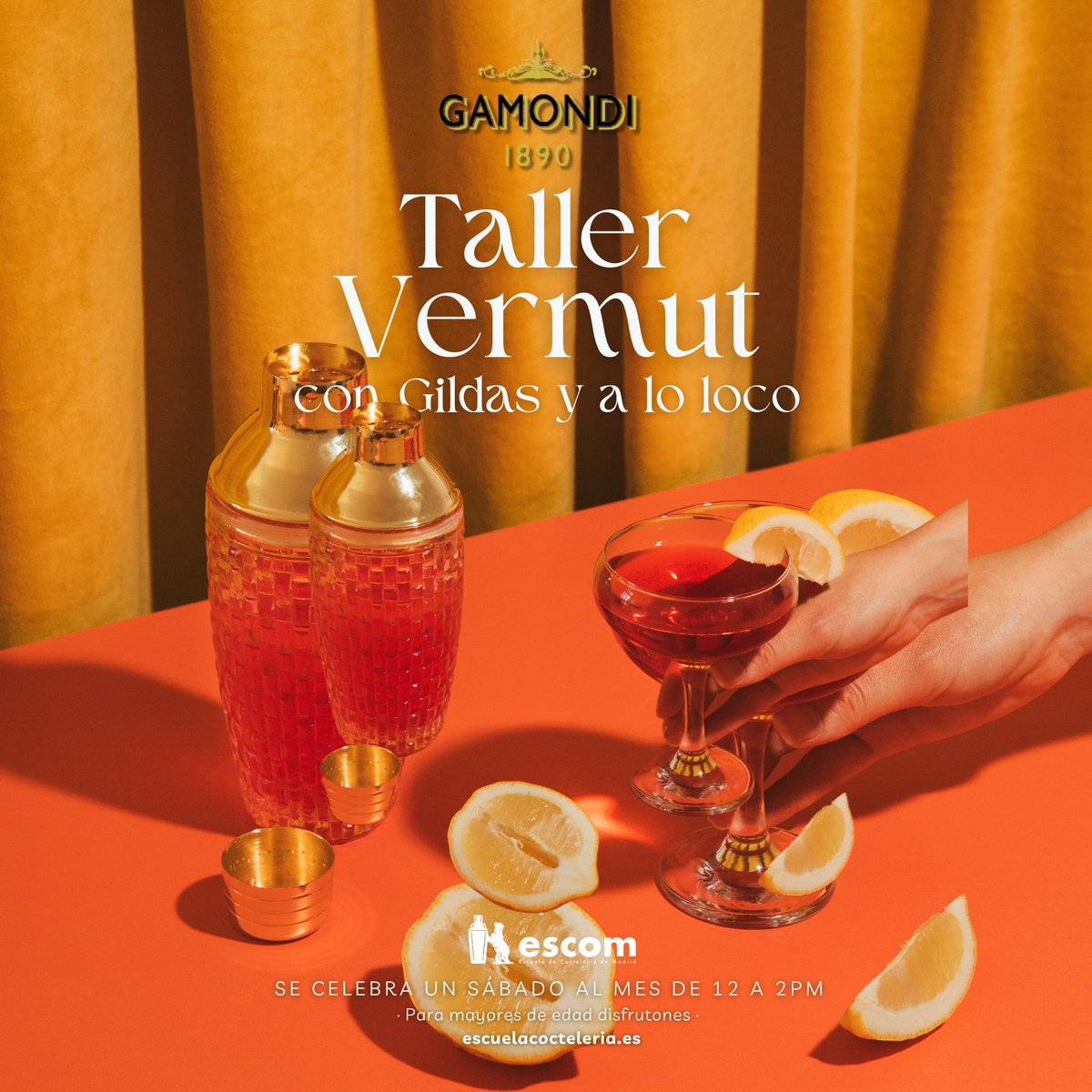 ¡Explora el Mundo del Vermut y las Gildas en Nuestro Taller Exclusivo! 🍹✨
👉✅bit.ly/3TuTIuf
#Vermut #Gildas #CocktailHour