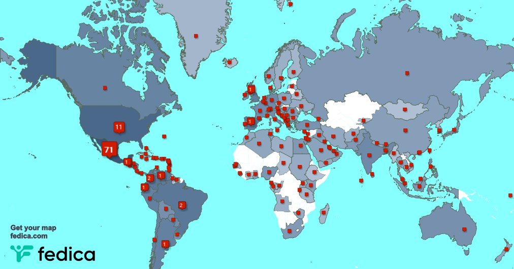 Special thank you to my 609 new followers from Mexico, Colombia, Spain, and more last week. fedica.com/!Susyalmeida1