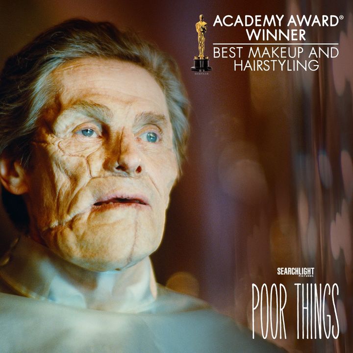 Nadia Stacey, Mark Coulier & Josh Weston have won Best Makeup & Hairstyling for Poor Things at the 96th Academy Awards! #PoorThingsFilm #Oscars