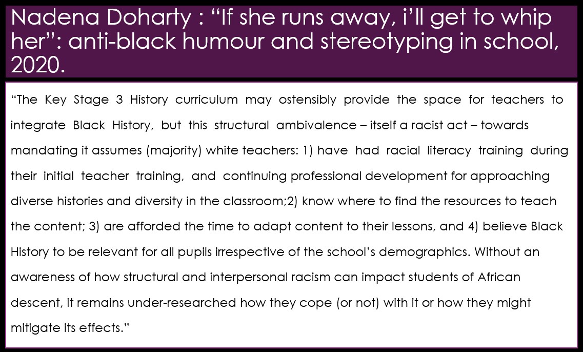 As usual, Nadena Doharty is spot on. I wonder how many of these points have progressed in a meaningful way in the last 4 years? There have been some amazing textbooks of late but without points 1,3 and 4, we are in dangerous territory! tandfonline.com/doi/full/10.10…