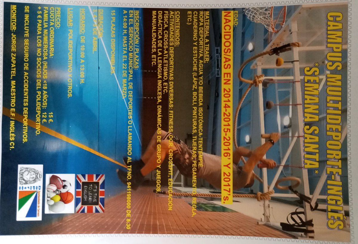 Campus multideporte-ingles para nacidos/as en 2014-2015-2016-2017.