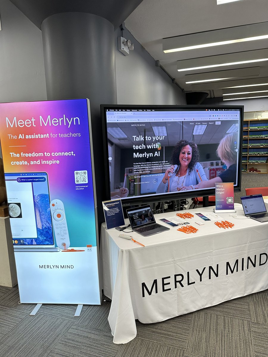 It’s #NYCSchoolsTech Summit Day! How do we use our #edtech tools to increase connections with students? Find out at the @MerlynforEDU learning space 👀