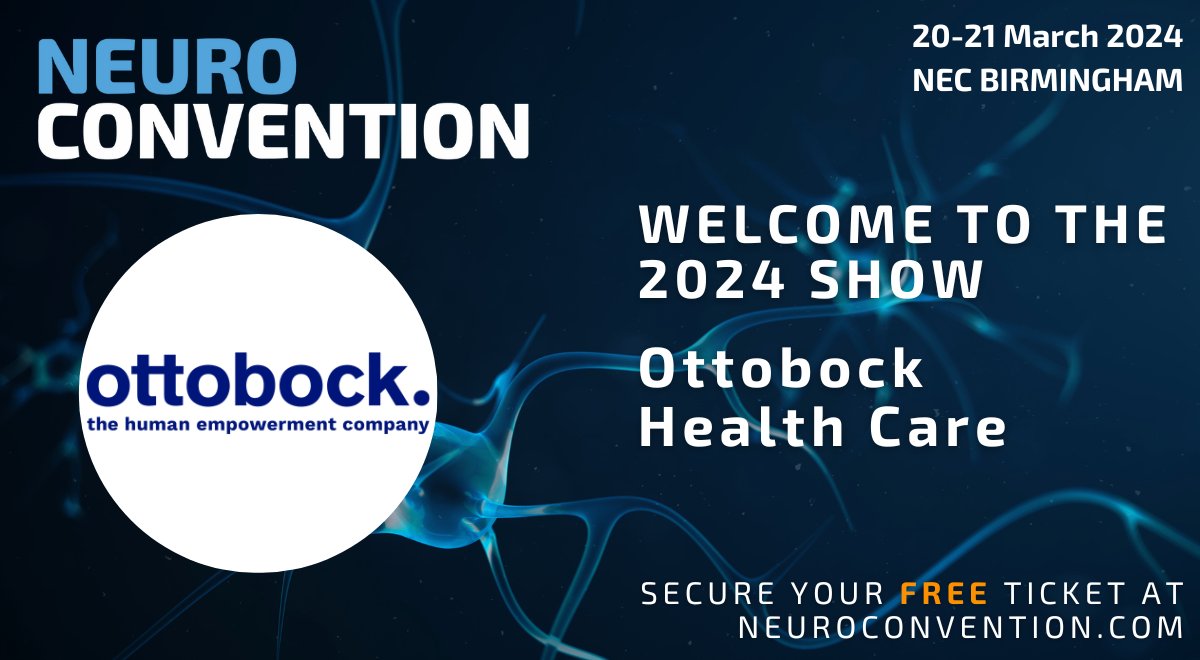 Exhibitor announcement! We are delighted to announce that Ottobock are joining us as exhibitors at Neuro Convention 2024.

Come and say hi!

Get your FREE tickets today
hubs.la/Q02nLHFD0

#NeuroCon