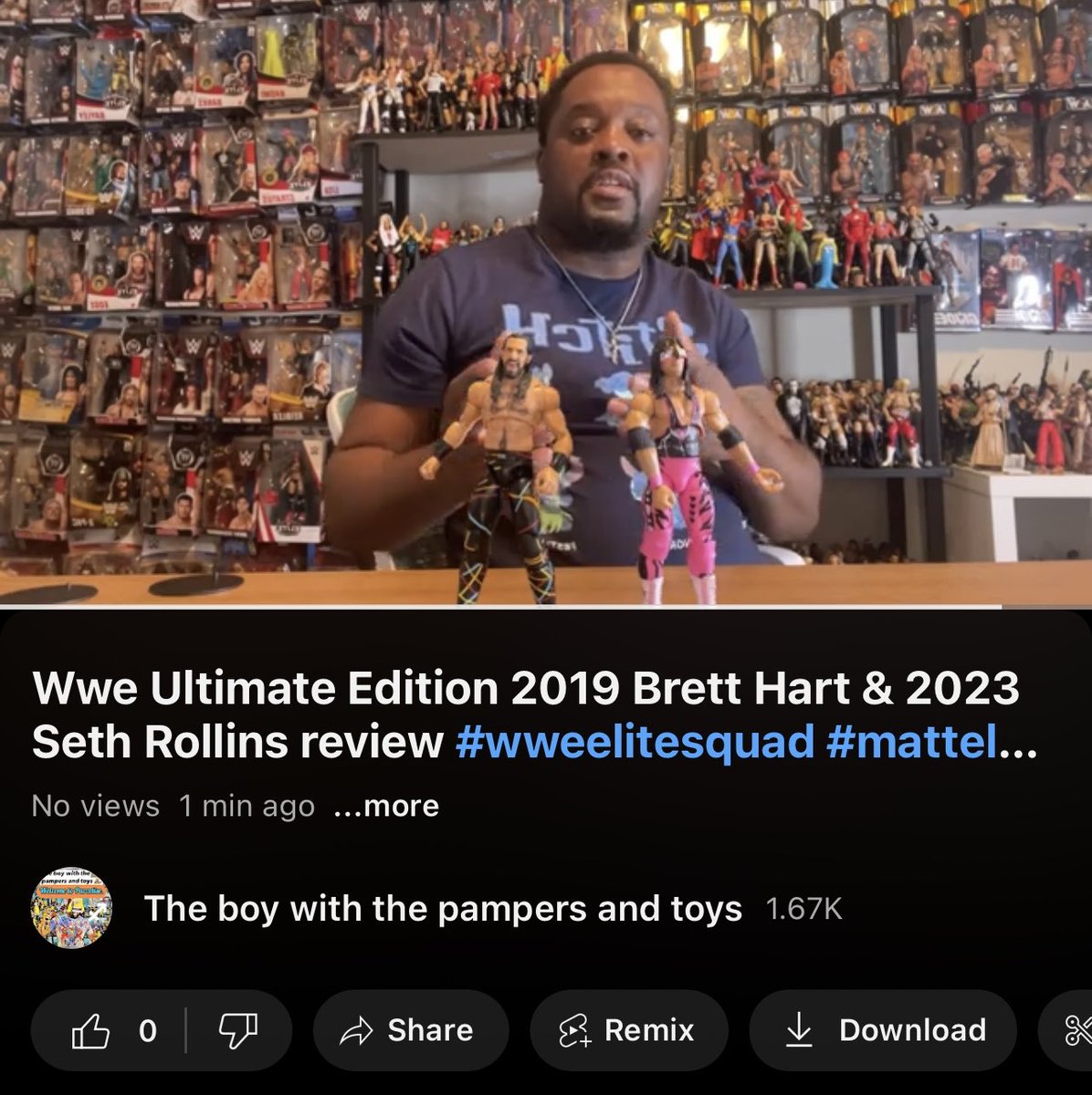 Please like, share & subscribe today 🌎. #youtuber #toychannel #theboywiththepampersandtoys #figurereview #wwe