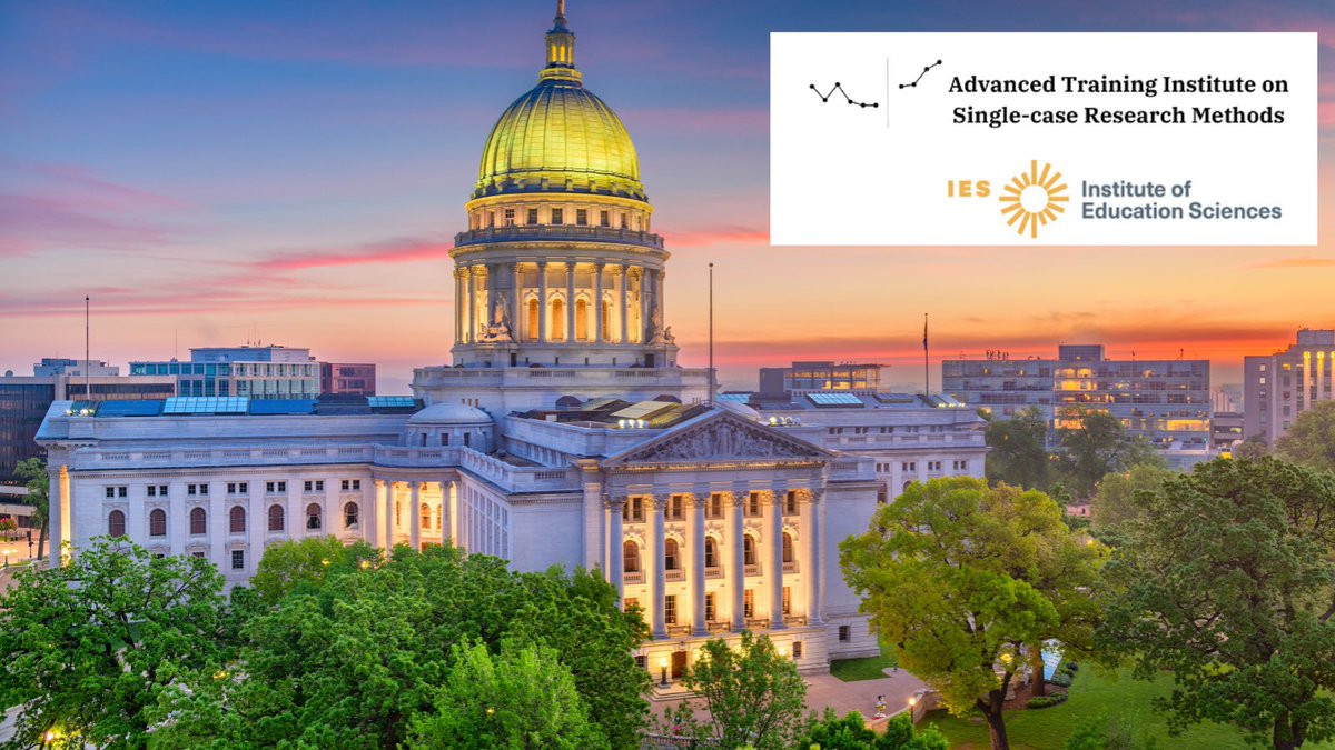 drmachalicek's tweet image. There is still time to apply for the IES Advanced Training Institute on Single-Case Research Methods! Application deadline extended to March 13th! DM me with questions! #SCRDChat
For information: singlecaseinstitute.uoregon.edu/sample-page/