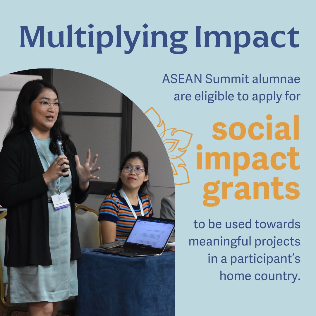 Harpswell’s support doesn’t stop when the ASEAN Women’s Leadership Summit ends. Grant awards for participants have supported efforts like a book collection program for Laotian children, an online sexual harassment training and an off-season farming project for Filipina women.