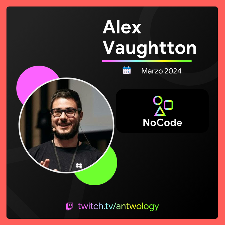 📣 ¡Friendly reminder!

El miércoles tendremos con nosotros a <a href="/Vaughtton/">Vaughtton</a> para hablar en directo sobre #NoCode y como esto, ha facilitado el desarrollo de aplicaciones y de webs 💻

¿No le conocéis? Vamos a aprender mucho de él 😊

No te lo pierdas en 👉🏻 twitch.tv/antwology