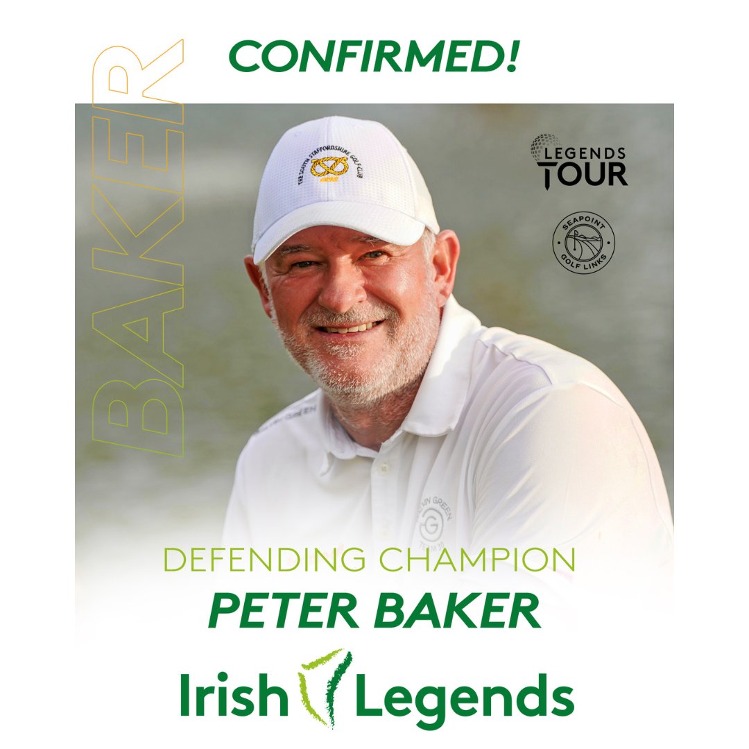 100 Days to Go until @Irish_Legends24 returns to @SeapointGolf - and look who's back to try and defend his title! @PeterBakerGolf is confirmed, with more to be named soon. Tickets on sale now ow.ly/kapt50QOOcg #euLegendsTour #golf #IrishLegends #SeapointGolfLinks